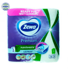 Бумажное полотенца Zewa, 3 слоя, в наборе-2 рулона.