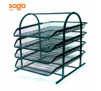 Лоток металлический горизонтальный, 4 секций.