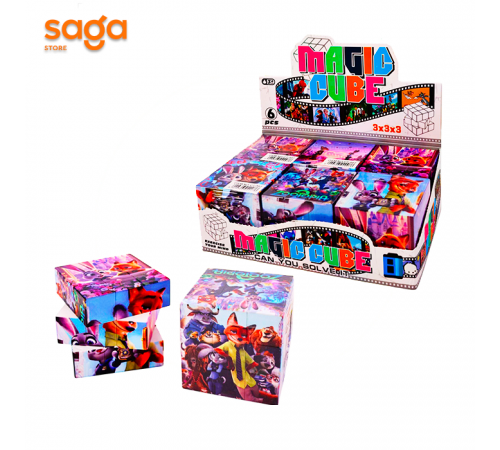 Кубик рубик 3х3 мультик СТ-00 1/6/360