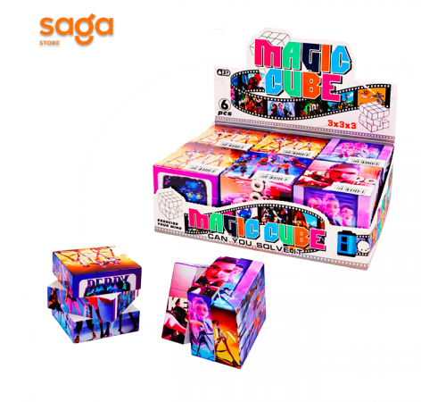 Кубик рубик 3х3 мультик СТ-00 1/6/360