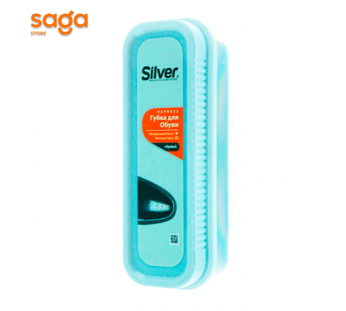 Губка для кожаной обуви "Silver", черный.