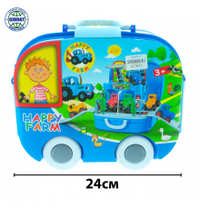 Машины трактор в чемодане-9611.