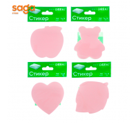 Бумага для записей/стикеры Фигурки 76*76мм, 100л. 6010