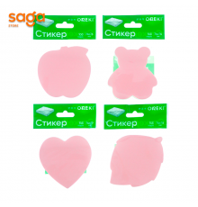 Бумага для записей/стикеры Фигурки 76*76мм, 100л. 6010