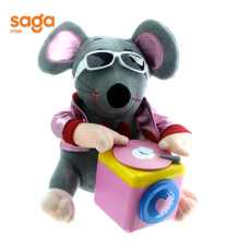 Игрушка мышка мягкая с музыкальным аксессуаром 3700