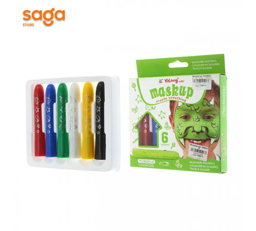 Смываемые маркеры для грима YALONG 192201-6