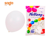 Шары однотонные белые "Yu Hang - Юхан", 100 шт.