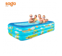 Бассейн надувной, 3 слоя, 180*130*55см 10шт