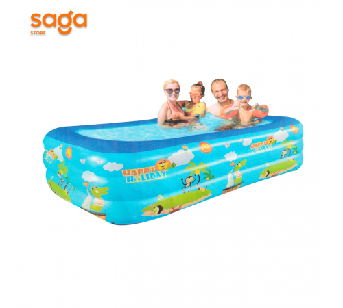 Бассейн надувной, 3 слоя, 180*130*55см 10шт