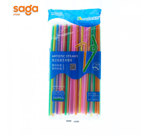 Трубочки для коктейлей, в упаковке-100шт.