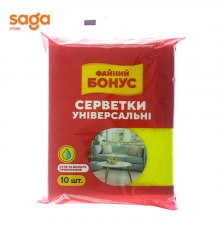 Салфетка вискоз 10шт (файний бонус)