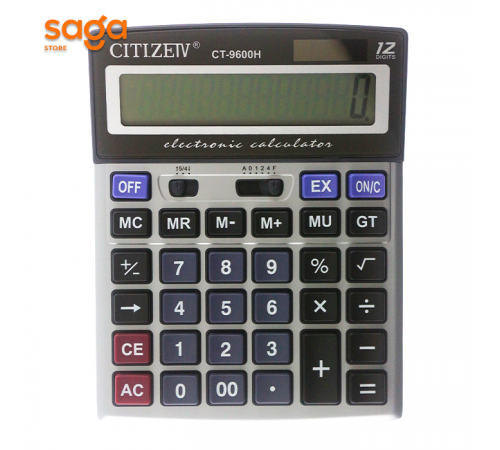 Калькулятор, 12-разрядный, CITIZEN CT-9600.