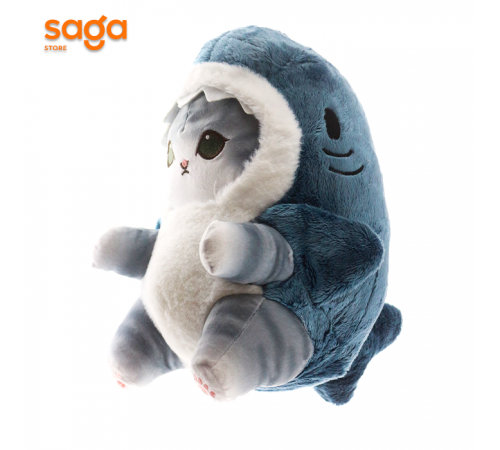 Мягкая игрушка 30см Кошка Акула шапка 10333.