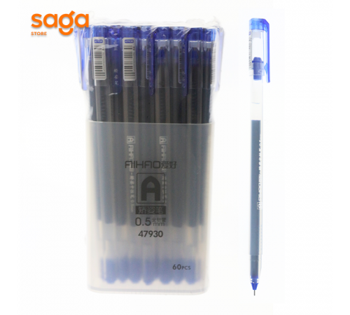 Ручка гелевая "Aihao", 0,5мм синий 60/2160 47930.