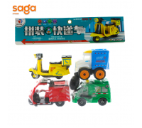 Машина набор скутер 4х 10.