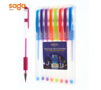 Ручка блеска неон 8цв ON-0150-8 цена за 8шт