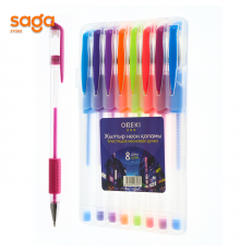 Ручка блеска неон 8цв ON-0150-8 цена за 8шт