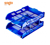 Лоток пластиковый горизонтальный, 2 секций.