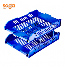 Лоток металлический горизонтальный, 2 секций.