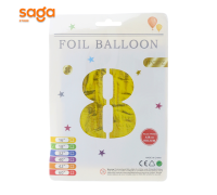 Надувные фольговые шарики 8 размер-32 золото. 1/600