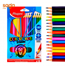 Карандаши цветные 18цв "MAPED"  12/240