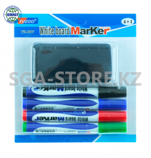 Набор маркеров для доски с губкой, стираемые, 4+1 CL 680 (62-29)