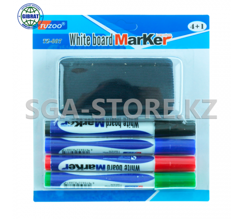 Набор маркеров для доски с губкой, стираемые, 4+1 CL 680 (62-29)