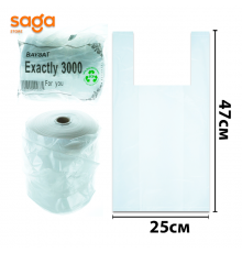 Пакет/Майка "Байсат", 3-нан/250*470мм, в мешке-12 рулонов, 3000гр.