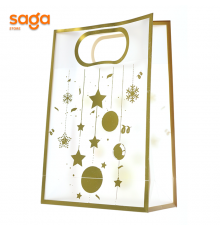 Пакет подарочный прозрачный  (новый год) 18*26*8см