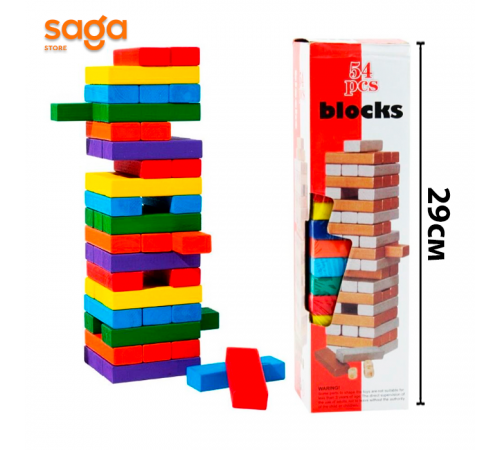 Настольная игра "Джанго", деревянный, 54 блоков, 1965-38