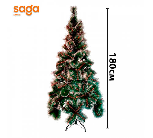 Елка искусственная со снегом, высота-180см.