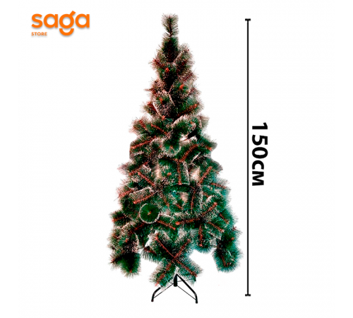 Елка искусственная со снегом, высота-150см.