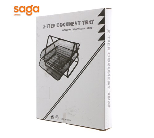 Лоток горизонтальный, металлический, 2-секций.