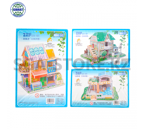 Пазлы 3д А5 (666-16)