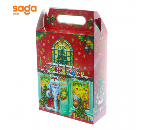 Подарочная коробка "С новым годом/Жаңа жылыңызбен" 12х  ZН-51