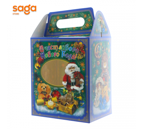 Подарочная коробка "С новым годом/Жаңа жылыңызбен" 12х ZH-16