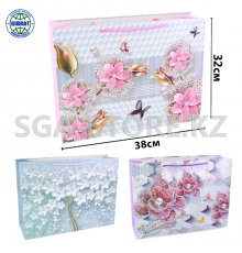 Пакет бумажный, подарочный 38*32*12см