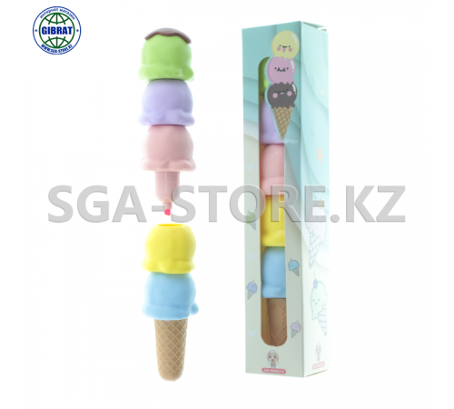 Маркер выделяющий Мороженное, в упаковке-5шт, 057.