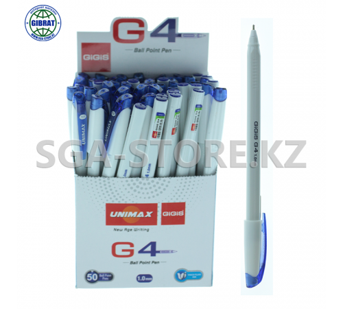 Ручка шариковая "UNIМAX G-Gold", синий, 1.0мм. 4875.