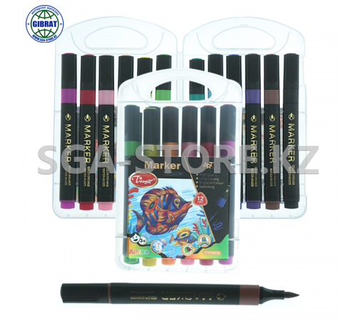 Фломастер "Tongdi", 12 цветов, 8299-12