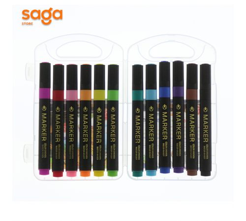 Фломастер "Tongdi", 12 цветов, 8299-12