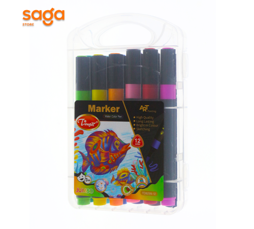 Фломастер "Tongdi", 12 цветов, 8299-12