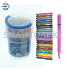 Фломастер "Ya-long", 24 цветов, на водяной основе, 221811-24