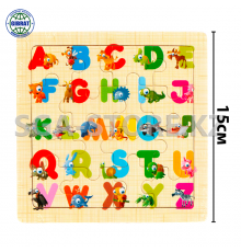Развивашка из дерево Пазл Английский алфавит 11400.