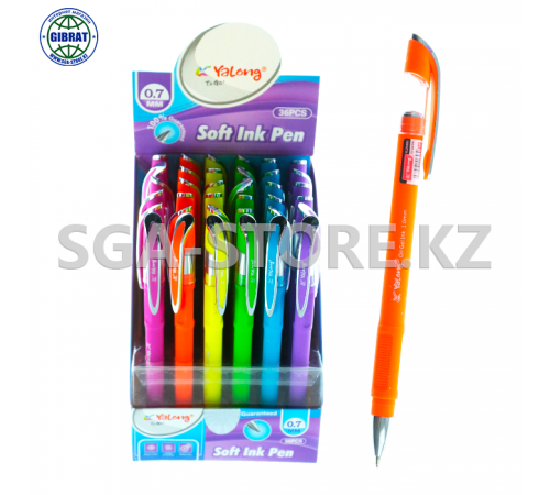 Ручка шариковая "Ya-long", синий, 0.7мм, в упаковке-36шт.  YL25083