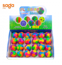 Мяч массажные ежики со светом  55мм 946-1 1/24/576