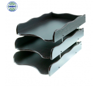 Лоток деревянный, горизонтальный, на 3 секций. XD 7803.