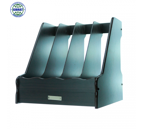 Лоток деревянный, вертикальный, на 4 секций. XD 7304.