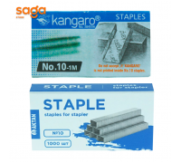 Скоба №10, "Kangaro", в коробке-20 пачек, в пачке-1000шт.