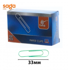 Скрепки 33мм,YONE в блоке-10/500